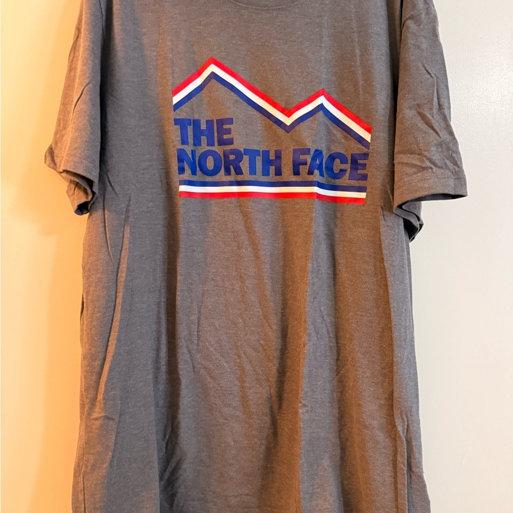 The North Face Graphic Logo T-Shirt Gray Short Sleeve Men’s Size L